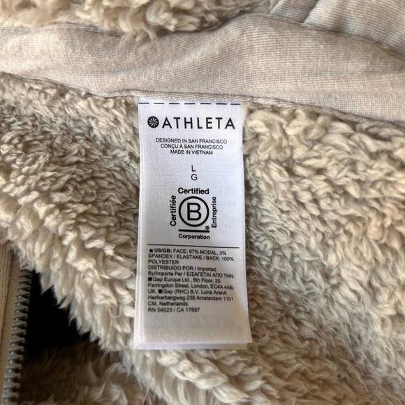 Athleta Off-White Teddy Jacket - Picture 11 of 14